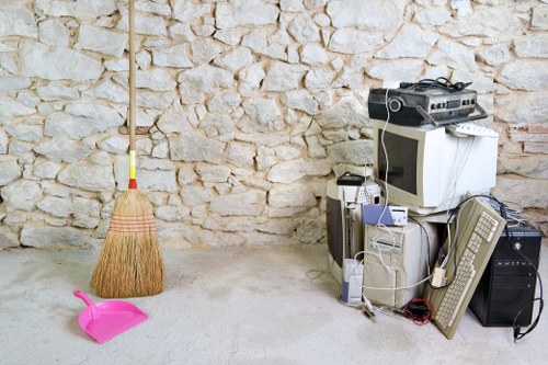 Clean and organized garage space